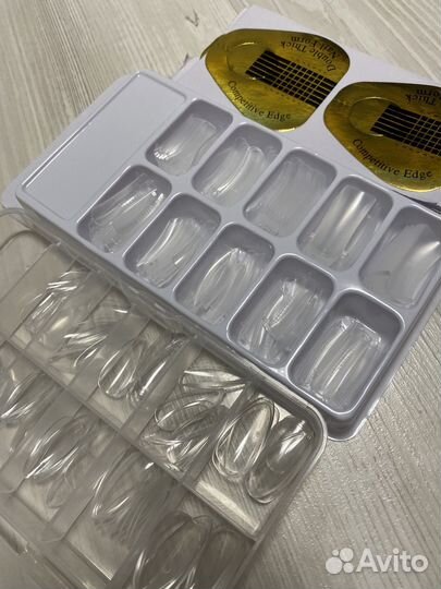 Набор.Типсы, формы для наращивания, палочки, зажим