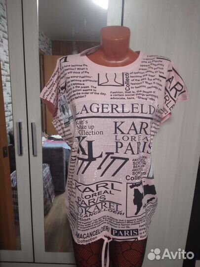 Футболка туника 48 50 52 54 р турция