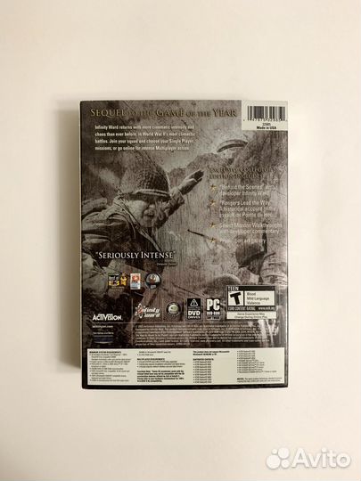 Call of Duty 2: Collector's US лицензия DVD-box