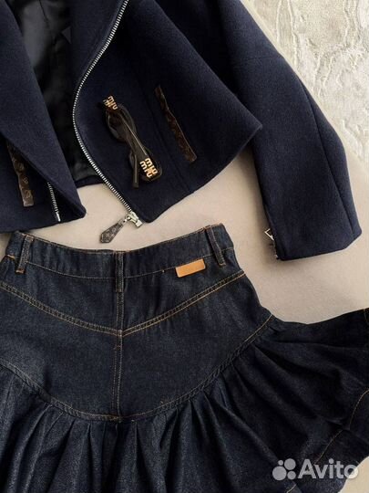 Джинсовая юбка женская zimmermann