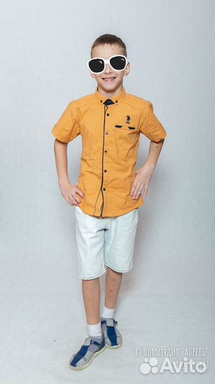 Рубашка для мальчика 122 128