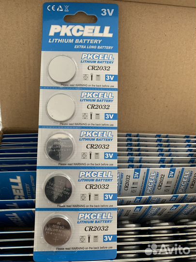Батарейки pkcell Lithium CR2032, 5 шт