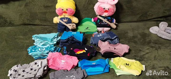 Мягкая игрушка уточка одежда лалафанфан lalafanfan