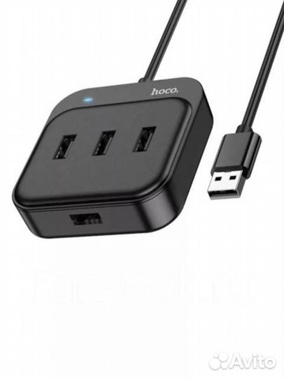 USB HUB разветвитель хаб hoco HB31 4в1 USB2-4xUSB2