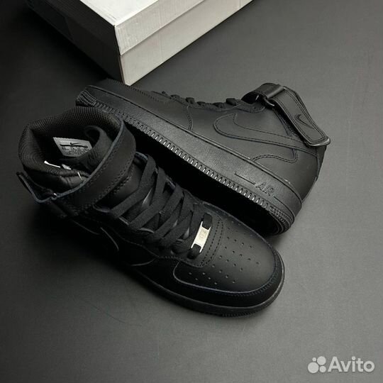 Кроссовки Nike Air Force 1'07 Mid Black