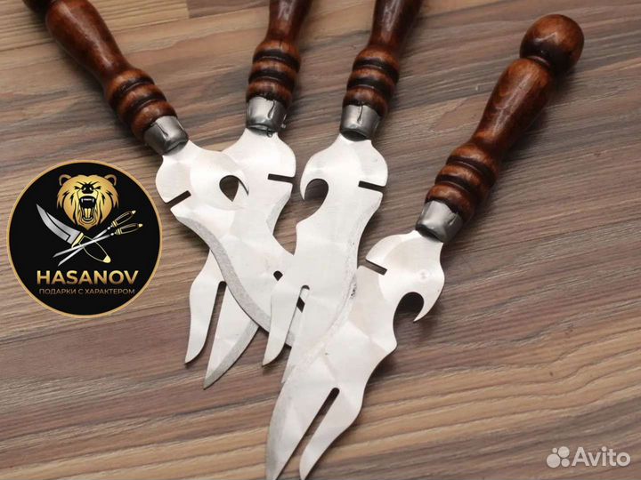 Нож вилка, шашлычный нож