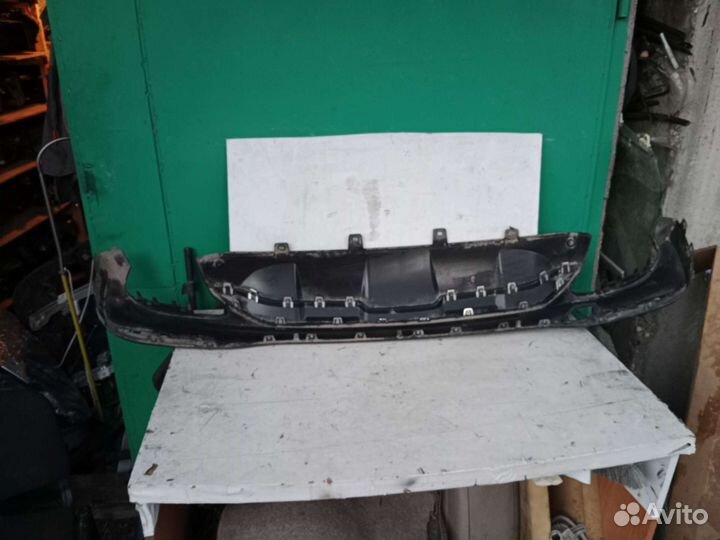 Юбка бампера задняя Mersedes GL W166 2013Н.в