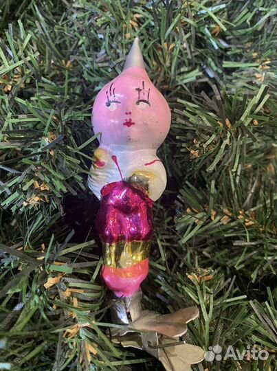 Елочная игрушка СССР Чиполлино 201