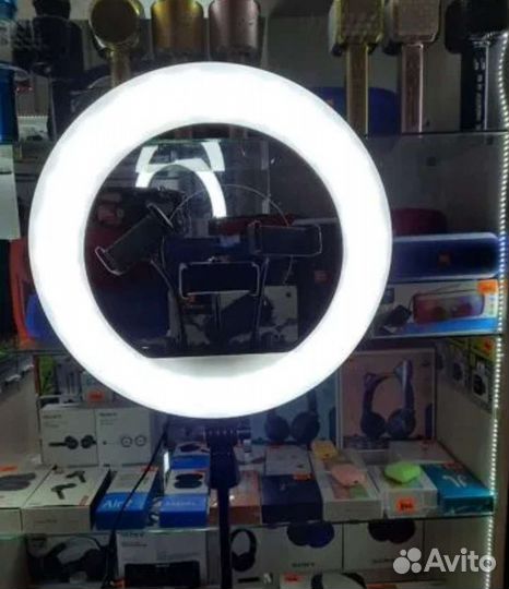 Кольцевая лампа 36 см со штативом