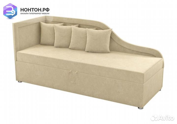 Детский диван Дюна микровельвет бежевый