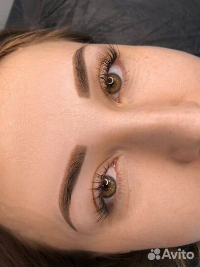 Перманентный макияж, перманент, татуаж бровей