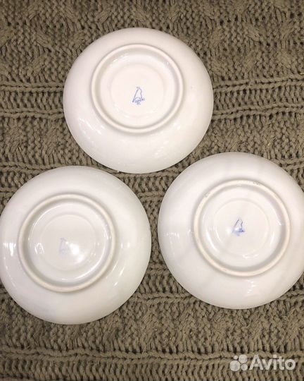 Блюдца чайные СССР Дулево