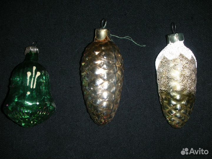 Ёлочные игрушки, 14 штук, СССР