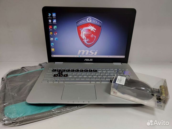 Игровой ноутбук asus в идеале + комплект