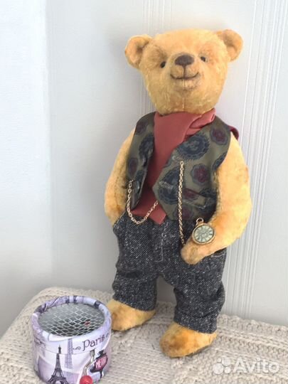 Медведь в технике Тедди,ручная работа