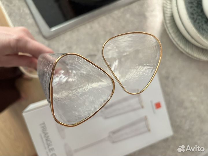 Бокалы стекло для шампанского Kuchenland