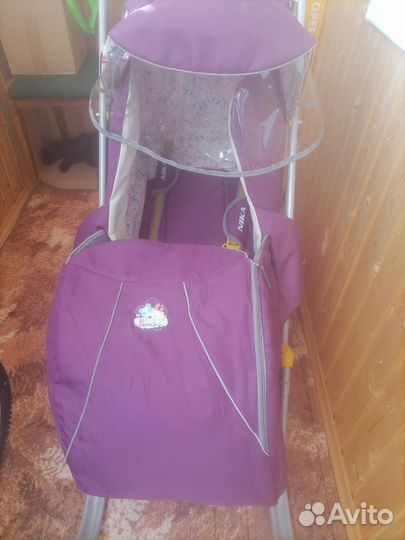 Детские санки коляска ника