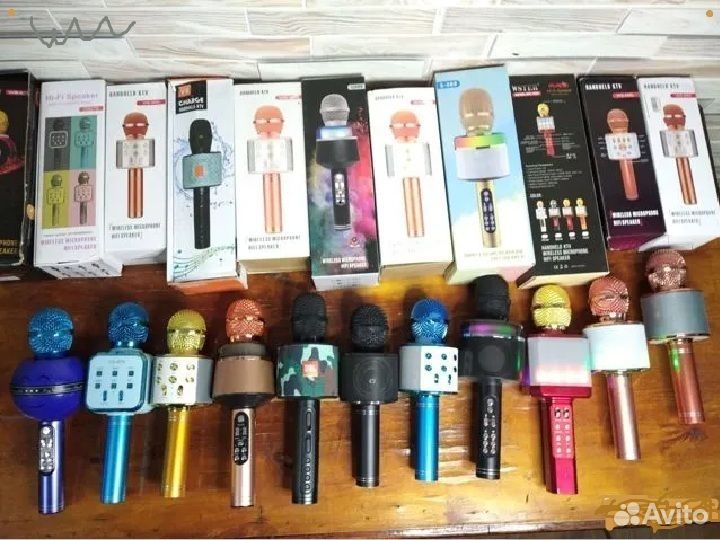 Караоке микрофон мощные новые разные много