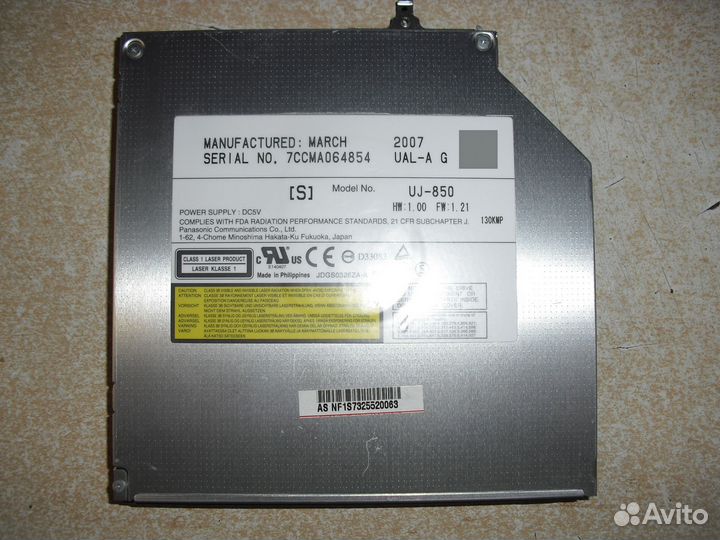DVD привод UJ-850 с ноутбука asus A8J