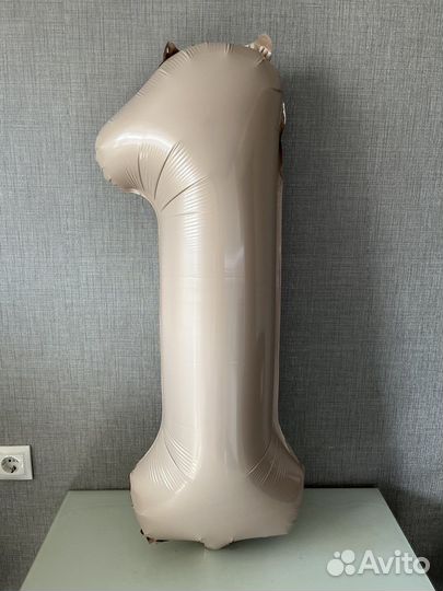 Единица - фольгированный шар 102 см