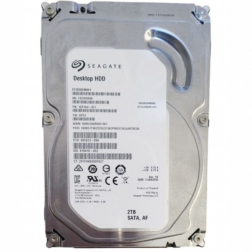 [662623-006] Жесткий Диск Hp 2tb Sata3 3,5" Hdd 662623-006