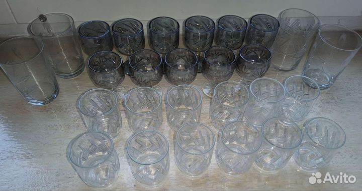 27 шт Рюмка Малая Вишера и другие стопки СССР