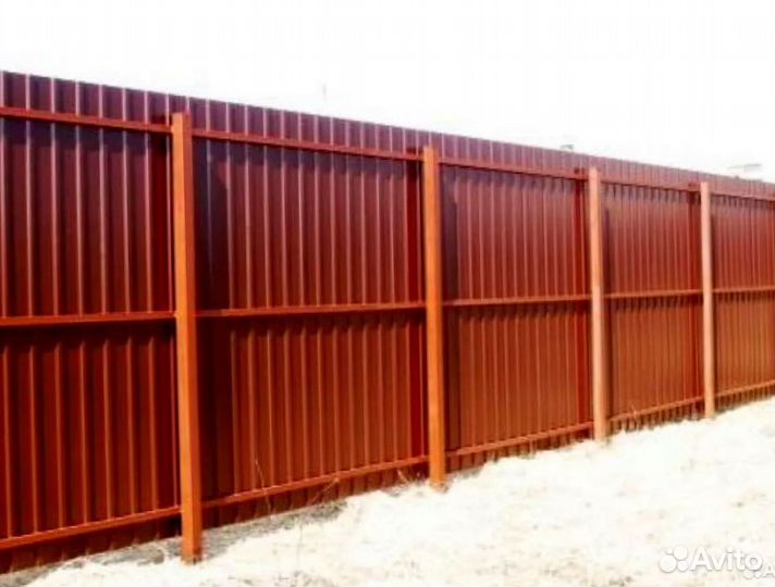 Забор из профнастила