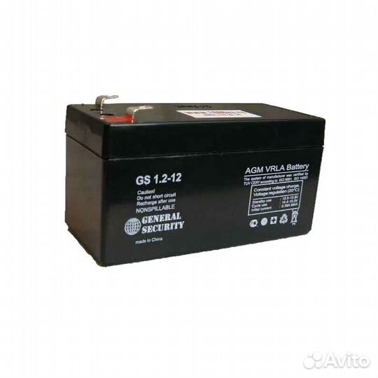 Аккумулятор GS 1.2-12 (12В 1,2А/ч)