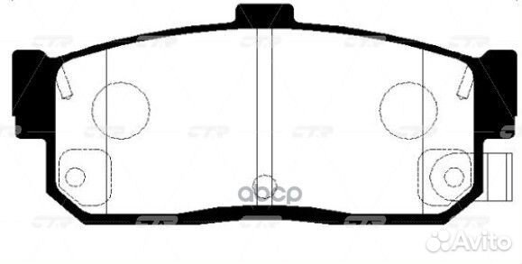 Ckss-2 Колодки тормозные дисковые зад GK0