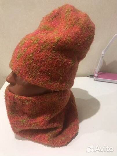 Шапка бини и снуд женские