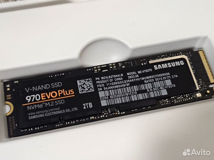 SSD M.2 Samsung 970 EVO Plus 2TB (Здоровье 100%)