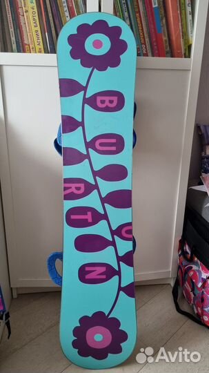 Сноуборд Burton с креплениями, состояние идеальное