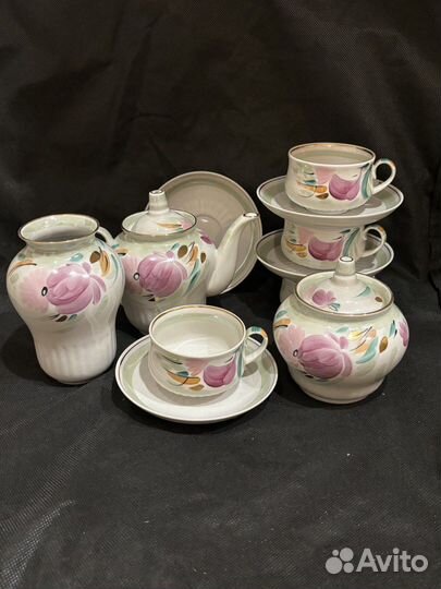 Винтаж сервиз чайный Дулёво новый