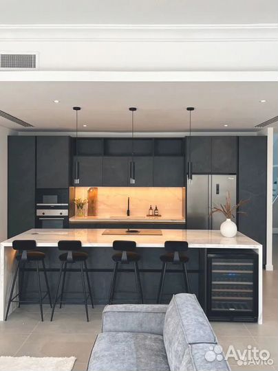 Угловая кухня 6.6м на заказ от фабрики в Казани