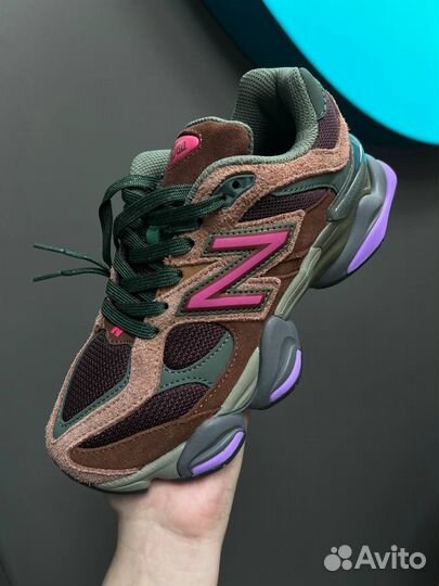 New Balance 9060 бордовые