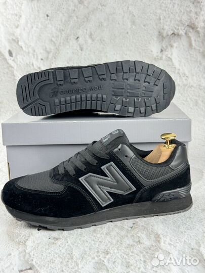 Мужские кроссовки New Balance 574 чёрные