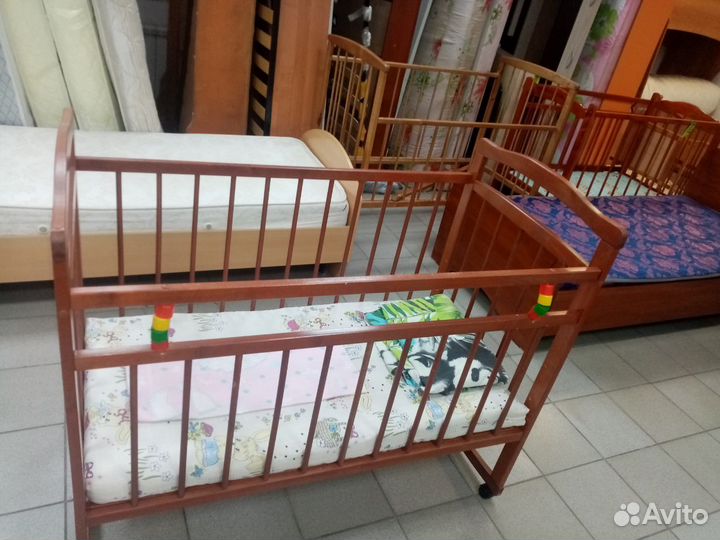 Б-7 кроватка детская с матрасом 5003