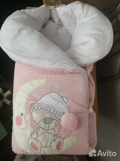 Конверт для выписки из роддома для девочки