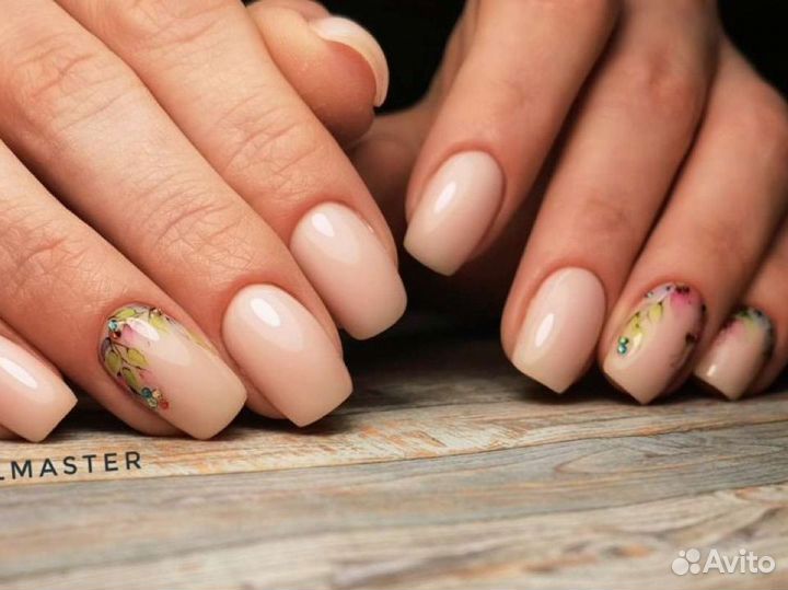 Аппаратный маникюр + покрытие гель-лаком