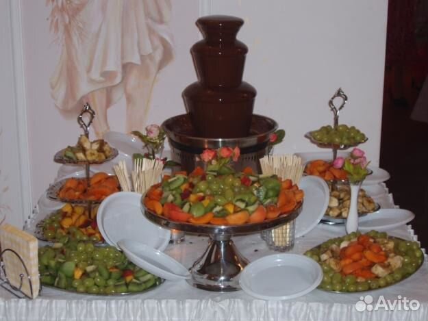 Прокат Фонтан шоколадный высота 40см. Без залога