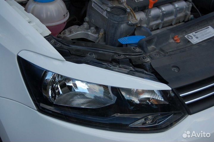 Реснички на фары Volkswagen Polo