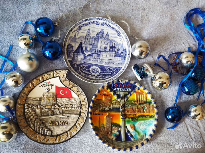 Тарелка декоративная керамика