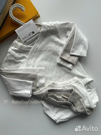 Новый комплект боди на запах H&M 56