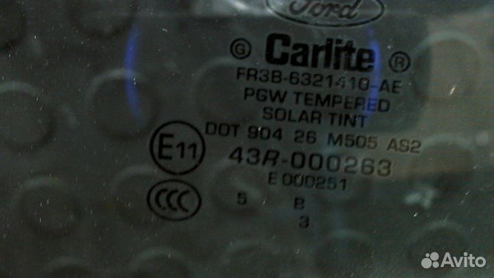 Стекло боковой двери Ford Mustang, 2015