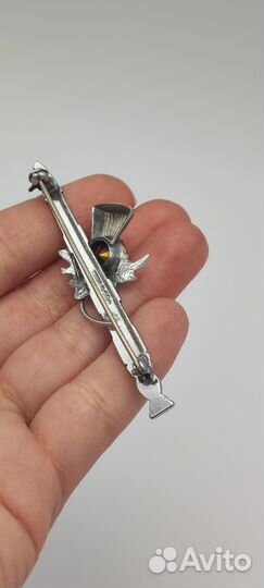 Брошь винтажная Шотландия mizpah 1960-1980-е гг. №