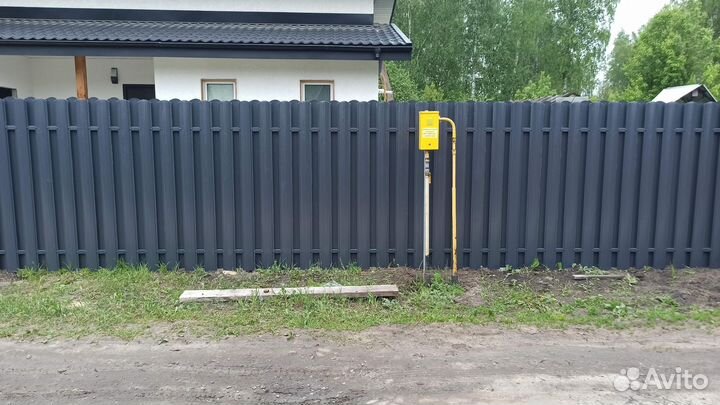 Забор монтаж любые виды
