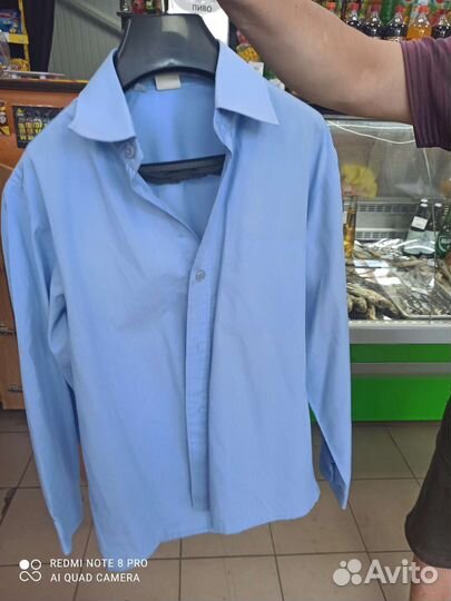 Рубашка школьная 164 170 для мальчика