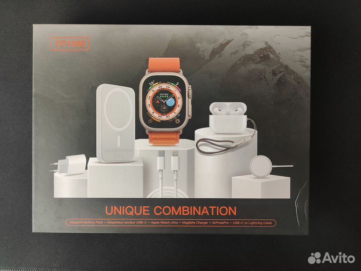 Airpods Pro, Apple Watch, MagSafe, блок, lightning