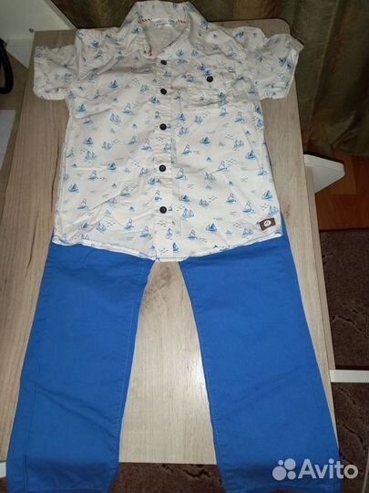Рубашка / брюки на мальчика 5-6 лет (р.116)