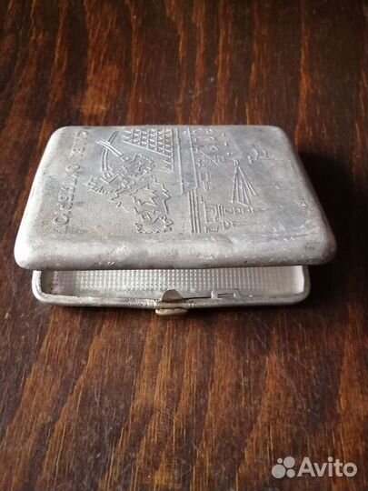 Портсигар СССР «Слава Октябрю»